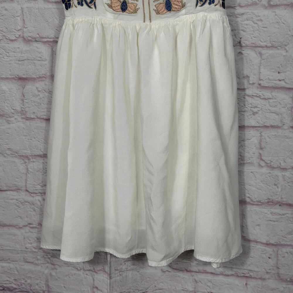 Lulus XS Daisy Petal Pickin' ivory embroidered mini dress - Picture 4 of 8